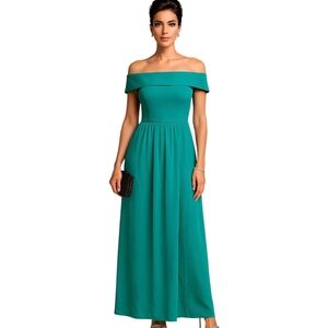 Adrianna Papell Strapless Teal Dress